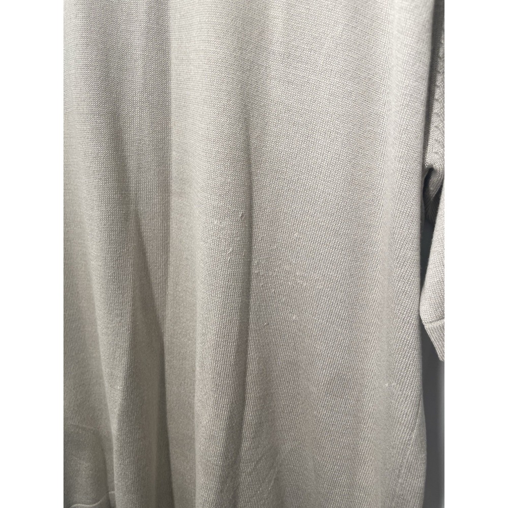 Pronto Uomo 100% Silk Beige Shirt Short Sleeve Unisex Size XL Minimalist Vintage - Picture 2 of 8